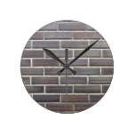 Rustic bricks wall clocks