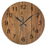 Rustic Beautiful Wood Texture Wall Clocks