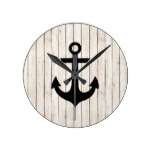 Rustic Nautical Anchor Wall Clock