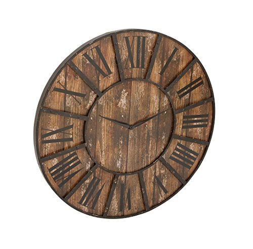 GwG Outlet Metal Wooden Clock 36″D 98134
