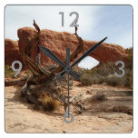 Rustic arches clock