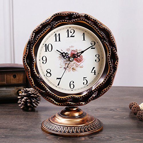 The bell is quiet and the living room is a classic rustic clock