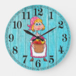 Country Farm Gardening Round (Large) Wall Clock