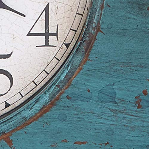 Howard Miller Tamson Mantel Clock 635-181 â€“ Worn Teal Blue with Quartz Movement
