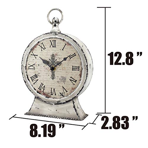 Stonebriar Faith Table top Clock, Pack of 1, Grey