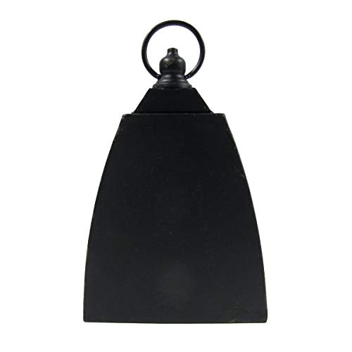 TG,LLC Treasure Gurus Rustic Black Metal Cowbell Table Mantle Clock Vintage Cow Bell Farmhouse Kitchen Decor