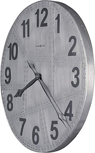 Howard Miller Aviator Gallery Wall Clock 625-629 â€“ Oversized Aluminum with Quartz Movement