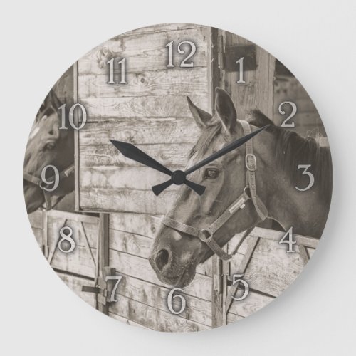Horse wall clock