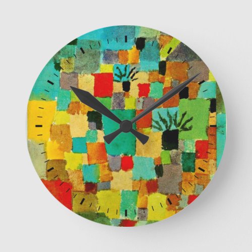 Klee – Southern (Tunisian) Garden Round Clock