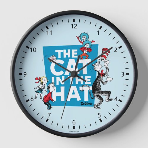 Dr. Seuss | Cat in the Hat Logo – Characters Clock
