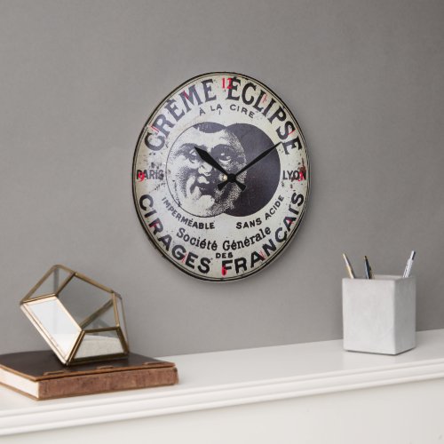 Polish Tin Français Large Clock