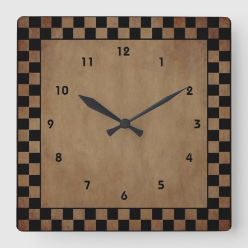 Primitive Check Wall Clock