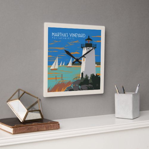 Martha's Vineyard, Massachusetts | Lighthouse Square Wall Clock